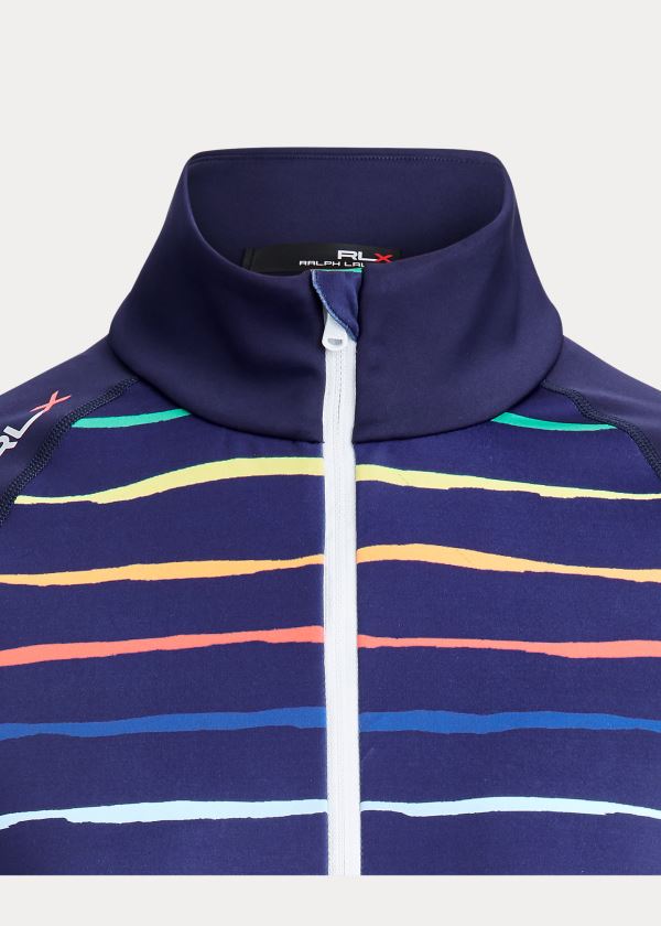 Bluzy Ralph Lauren Half-Zip Golf Pullover Damskie Granatowe | GGQX5750