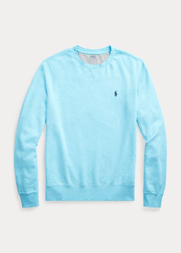 Bluzy Ralph Lauren Luxury Jersey Pullover Męskie Niebieskie | GUDW8131