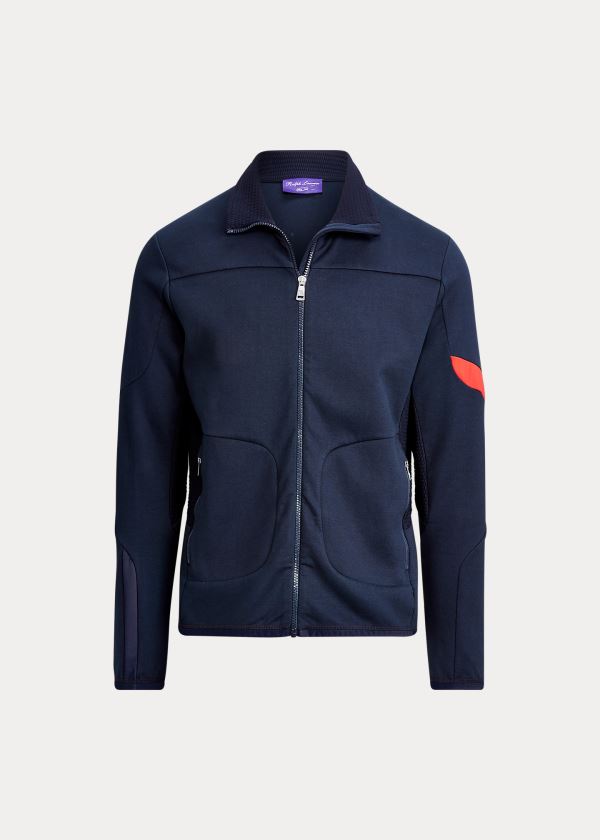 Bluzy Ralph Lauren RLX Performance Track Jacket Męskie Granatowe | FXRQ3442