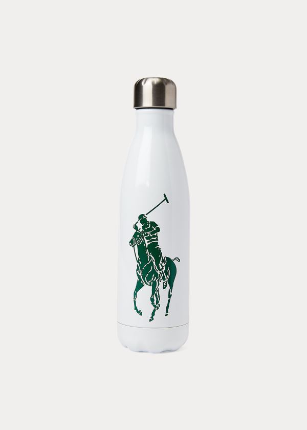 Butelki wody Ralph Lauren Polo S\'well Water Bottle Damskie Białe Zielone | TJCC5299