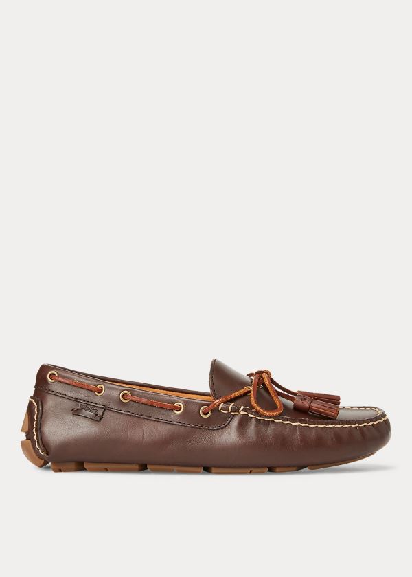 Buty Do Jazdy Ralph Lauren Anders Tasseled Leather Driver Męskie Brązowe | OMDD1498