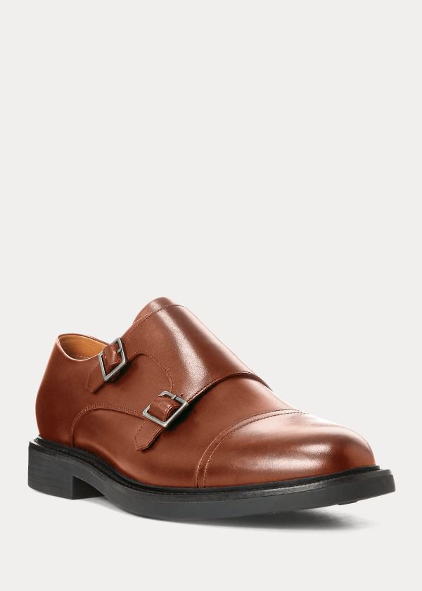 Buty Ralph Lauren Asher Monk-Strap Shoe Męskie Brązowe | HJVL2026