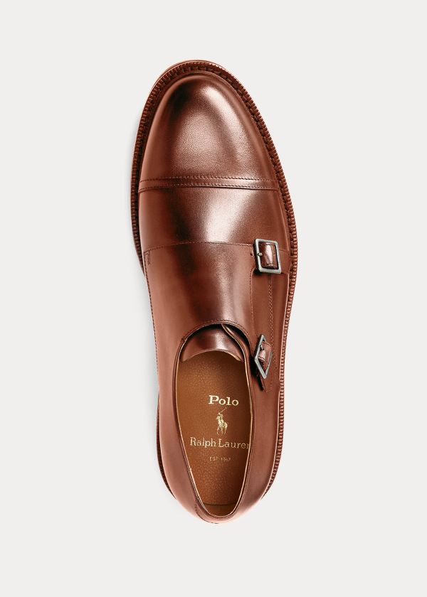 Buty Ralph Lauren Asher Monk-Strap Shoe Męskie Brązowe | HJVL2026