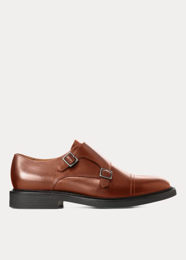 Buty Ralph Lauren Asher Monk-Strap Shoe Męskie Brązowe | HJVL2026