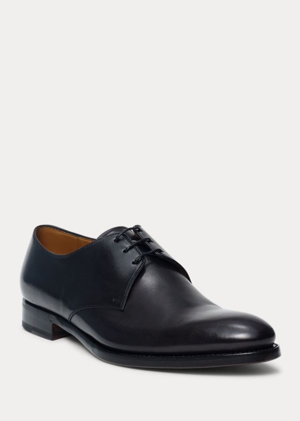 Buty Ralph Lauren Dalvin Calfskin Oxford Męskie Czarne | NNMH3685