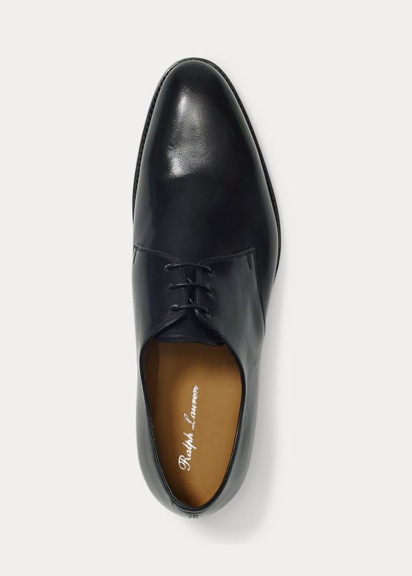 Buty Ralph Lauren Dalvin Calfskin Oxford Męskie Czarne | NNMH3685