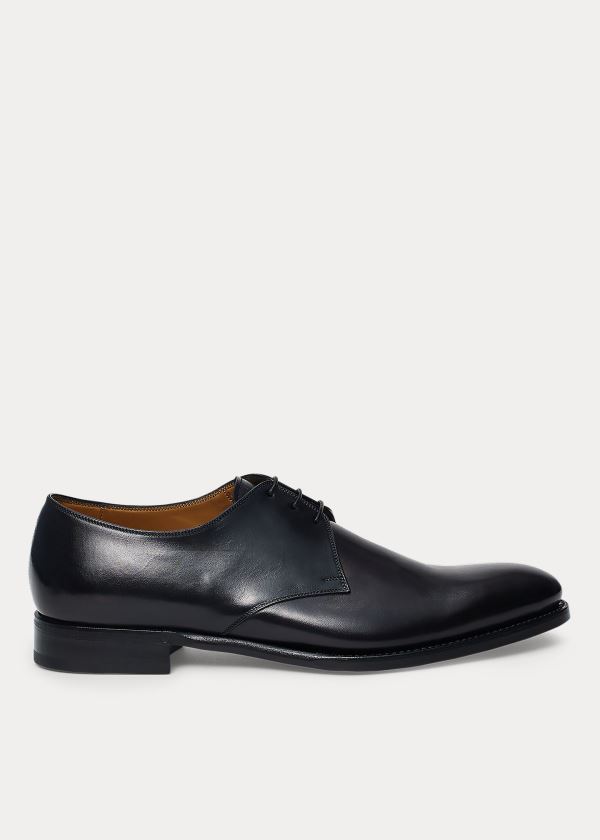 Buty Ralph Lauren Dalvin Calfskin Oxford Męskie Czarne | NNMH3685