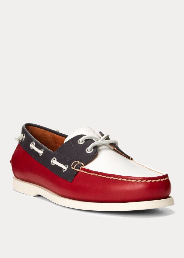 Buty Ralph Lauren Merton Leather Boat Shoe Męskie Kolorowe | LSPL0689