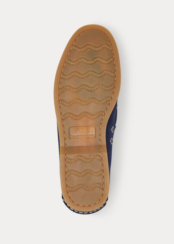 Buty Ralph Lauren Merton Suede Boat Shoe Męskie Granatowe | RRIE8475