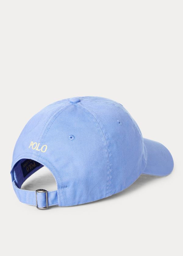 Czapki Ralph Lauren Cotton Chino Baseball Cap Damskie Niebieskie | PMXB3042