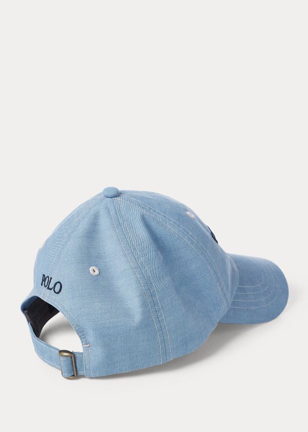 Czapki Ralph Lauren Flag Performance Cap Męskie Niebieskie | DVCO9335