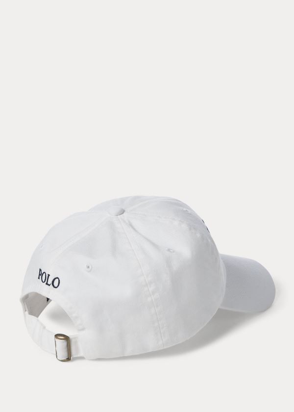 Czapki Ralph Lauren Flag Performance Cap Męskie Białe | XTII9010