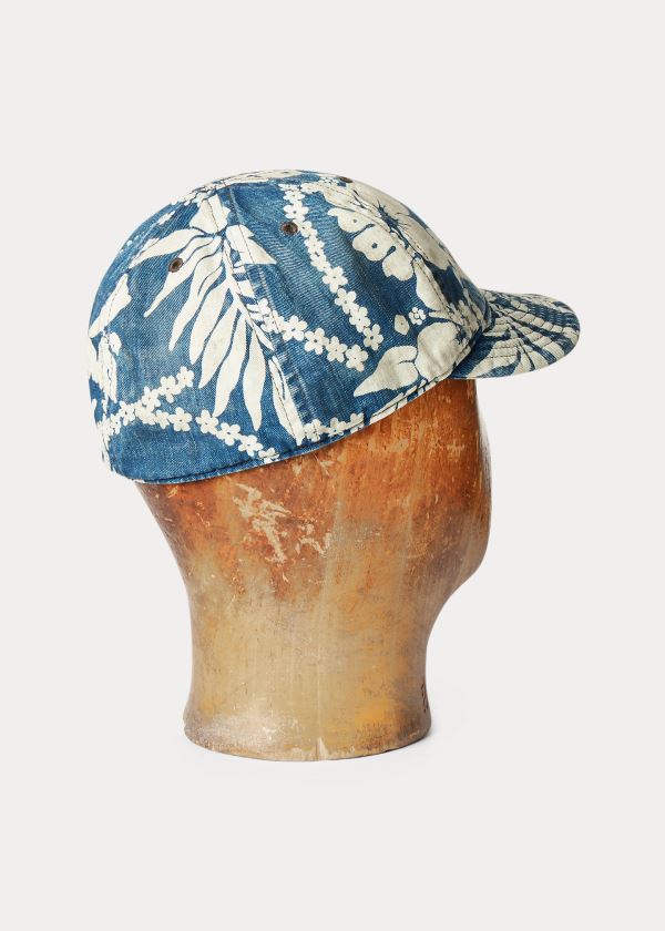 Czapki Ralph Lauren Indigo Tropical Twill Ball Cap Męskie Indygo | HINN5466