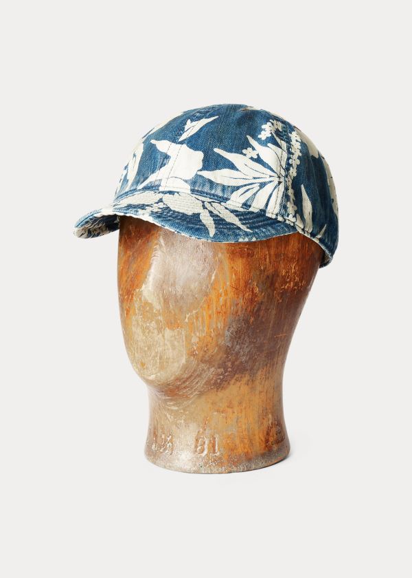 Czapki Ralph Lauren Indigo Tropical Twill Ball Cap Męskie Indygo | HINN5466