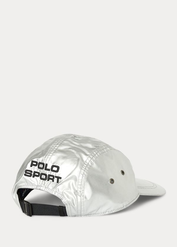 Czapki Ralph Lauren Limited-Edition Metallic Cap Męskie Srebrne | KJEW7840