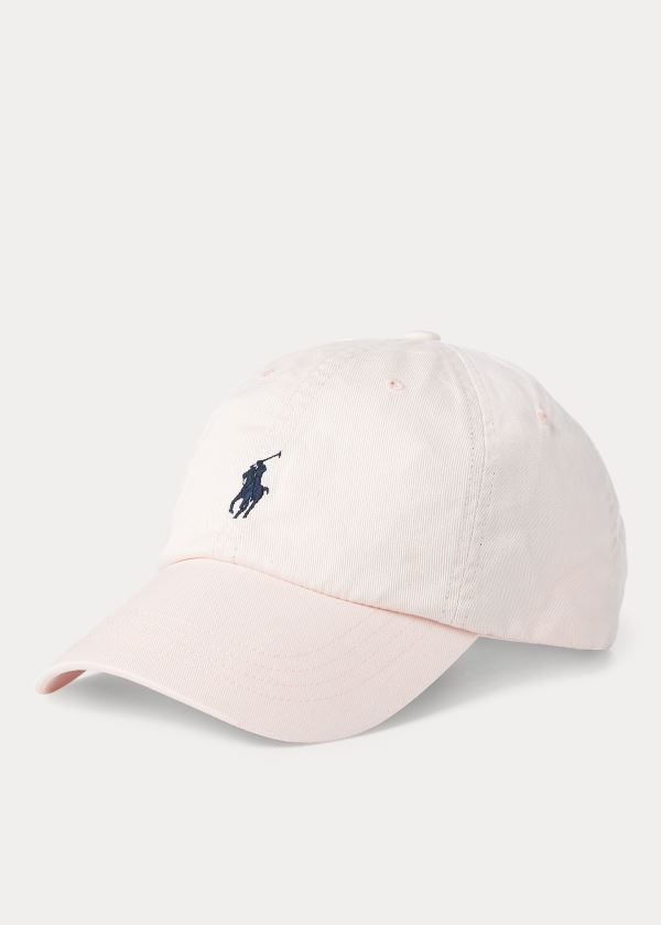 Czapki Ralph Lauren Pink Pony Cotton Ball Cap Męskie Różowe | BCJI8588