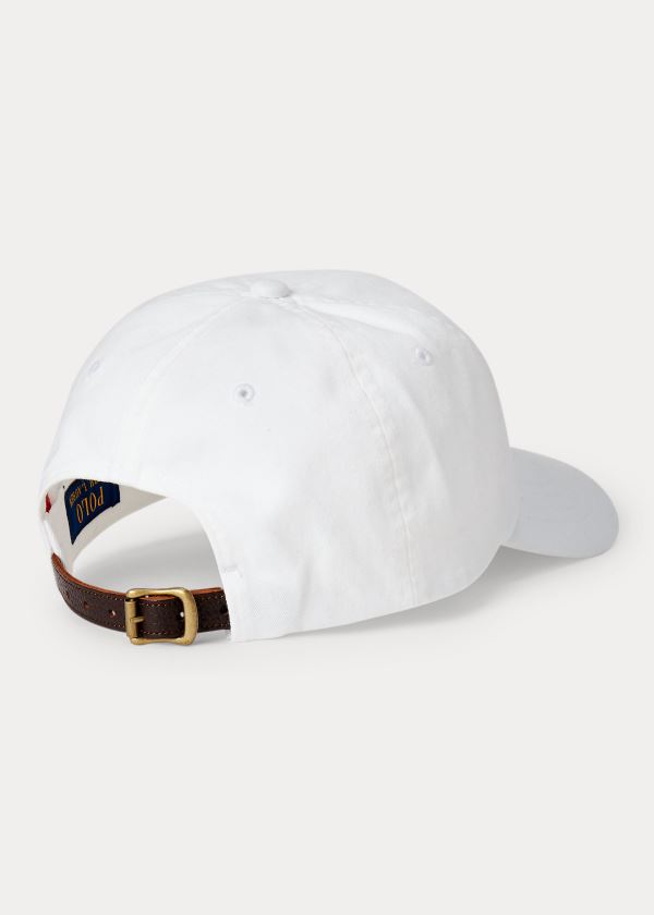 Czapki Ralph Lauren Polo 1992 Chino Ball Cap Męskie Białe | CJAD9944