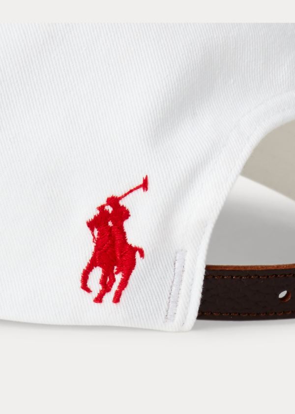 Czapki Ralph Lauren Polo 1992 Chino Ball Cap Męskie Białe | CJAD9944