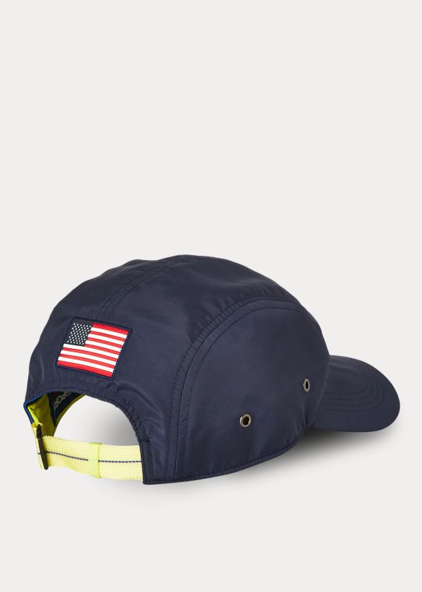 Czapki Ralph Lauren Polo Sport Five-Panel Cap Męskie Granatowe | LXNH3857