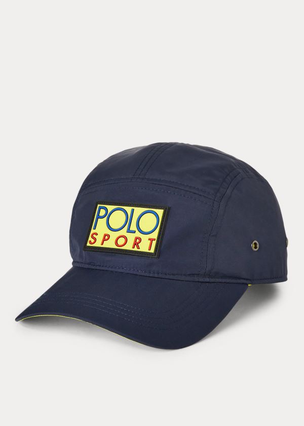 Czapki Ralph Lauren Polo Sport Five-Panel Cap Męskie Granatowe | LXNH3857