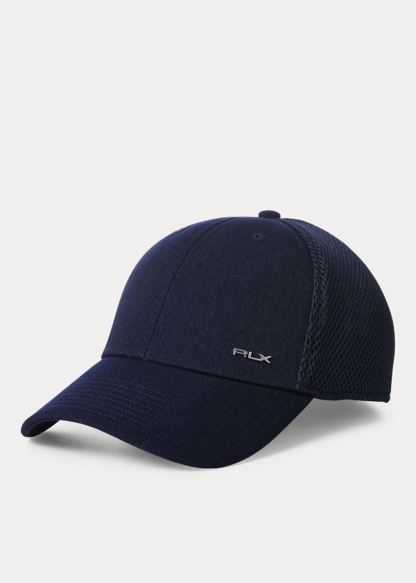 Czapki Ralph Lauren RLX Flex Fit Golf Cap Męskie Granatowe | UGXH9218