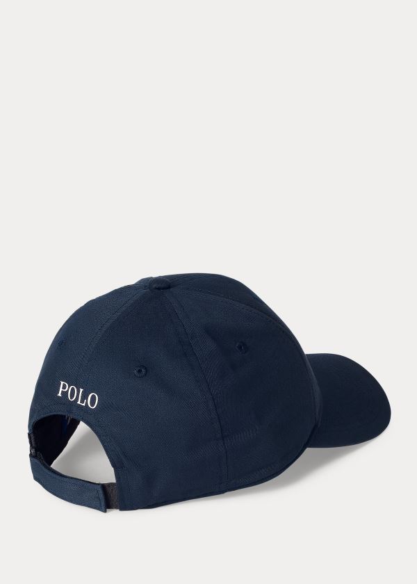 Czapki Ralph Lauren Twill Baseball Cap Męskie Granatowe | FKYQ7610