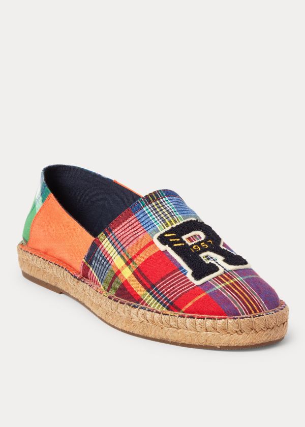 Espadryle Ralph Lauren Madras Patch Espadrille Męskie Kolorowe | LQYC5886