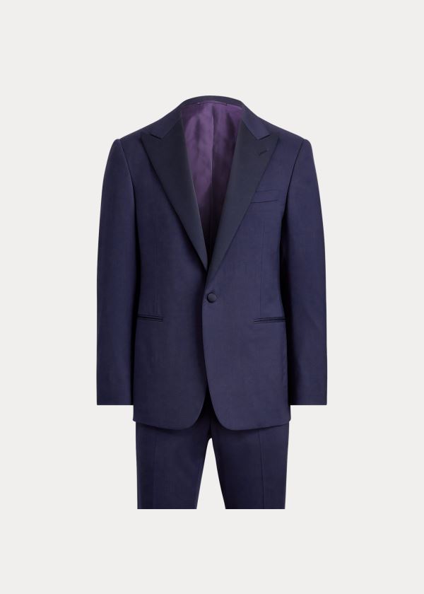 Garnitury Ralph Lauren Gregory Handmade Tuxedo Męskie Granatowe | TNXL3670