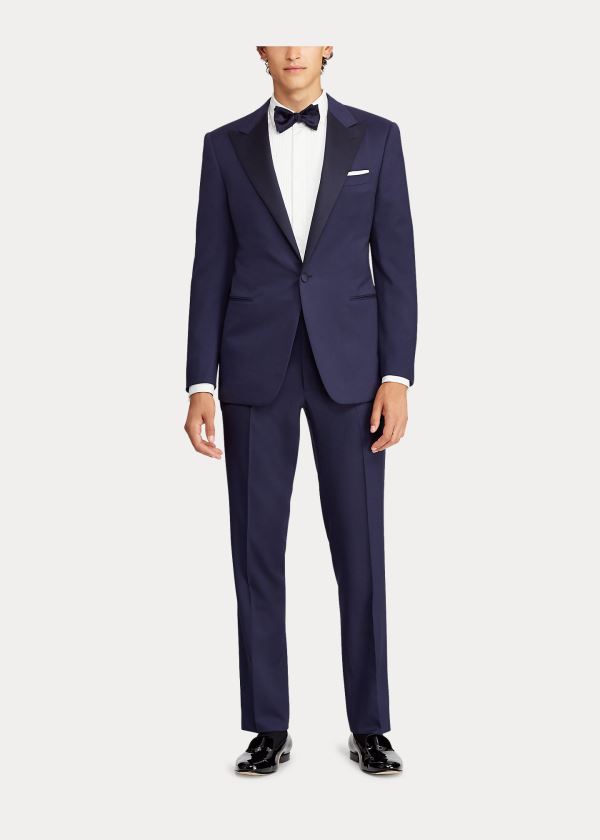 Garnitury Ralph Lauren Gregory Handmade Tuxedo Męskie Granatowe | TNXL3670