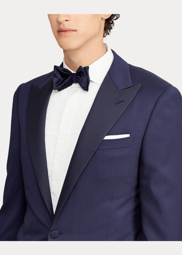 Garnitury Ralph Lauren Gregory Handmade Tuxedo Męskie Granatowe | TNXL3670