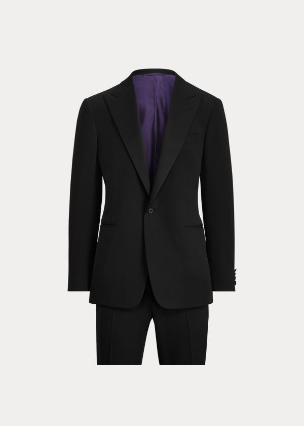 Garnitury Ralph Lauren Gregory Handmade Tuxedo Męskie Czarne | EZHP0427