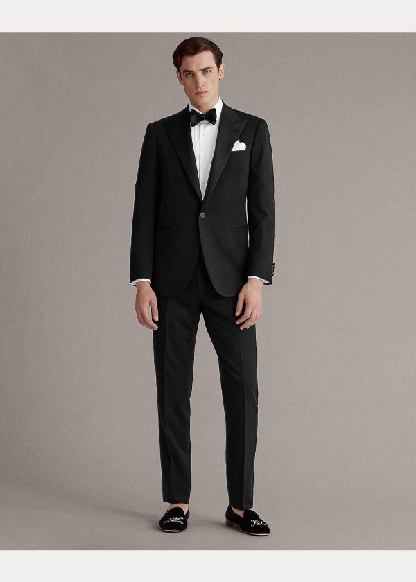 Garnitury Ralph Lauren Gregory Handmade Tuxedo Męskie Czarne | EZHP0427