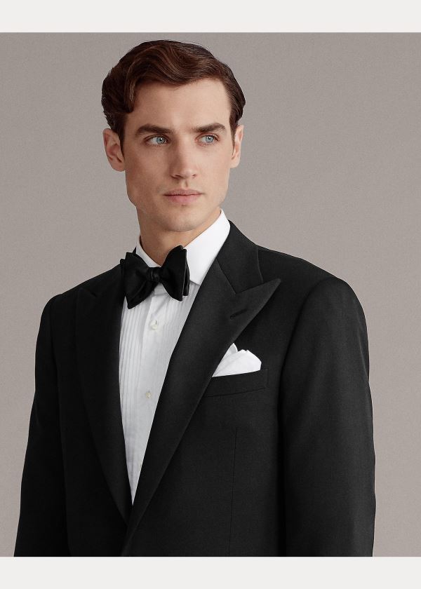 Garnitury Ralph Lauren Gregory Handmade Tuxedo Męskie Czarne | EZHP0427