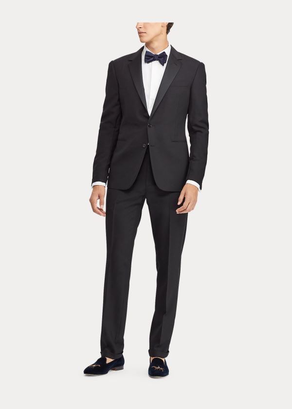 Garnitury Ralph Lauren Gregory Notch-Lapel Tuxedo Męskie Czarne | KWSS8253