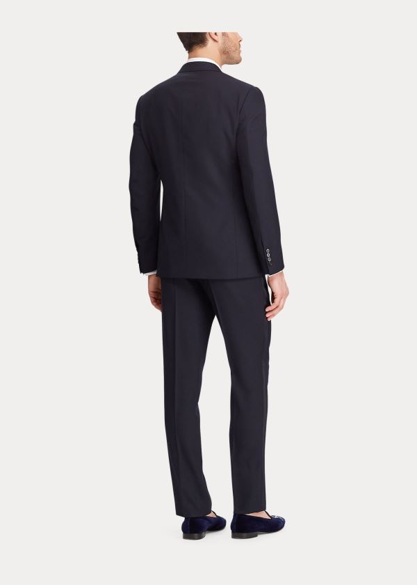 Garnitury Ralph Lauren Gregory Peak-Lapel Tuxedo Męskie Granatowe | KSAJ6795