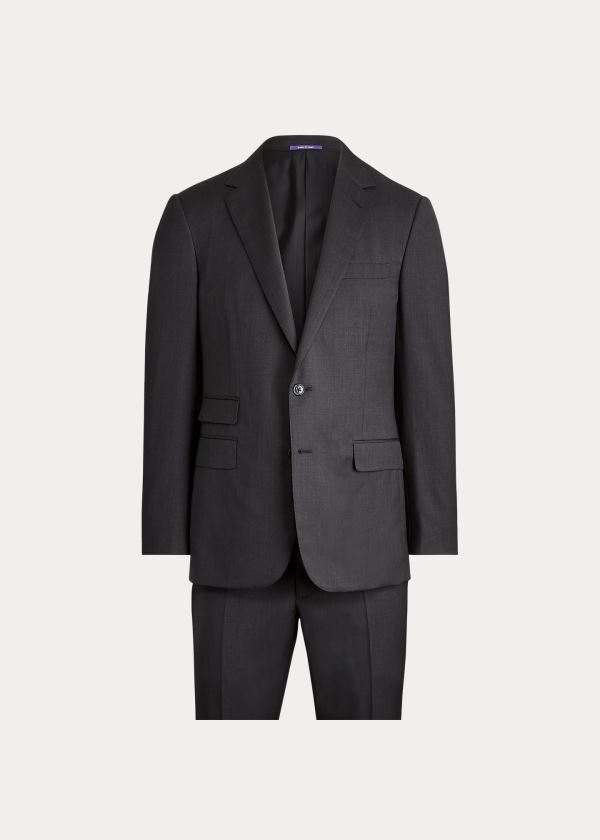 Garnitury Ralph Lauren Gregory Wool Serge Suit Męskie Jasny Szare | THGP7748