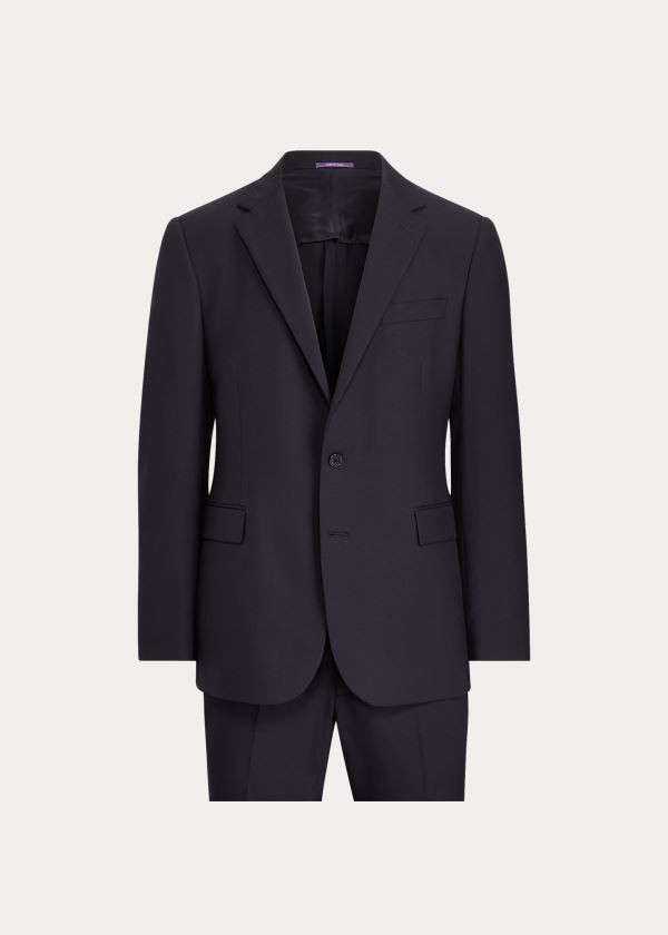 Garnitury Ralph Lauren RLX Gregory Wool Twill Suit Męskie Granatowe | DKFE1897