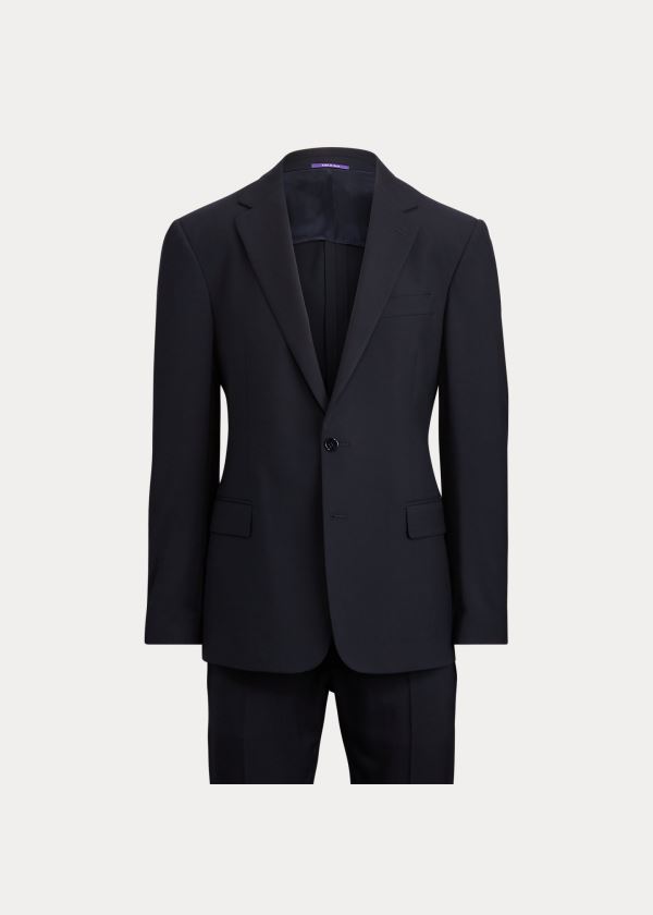 Garnitury Ralph Lauren RLX Gregory Wool Twill Suit Męskie Granatowe | MIXP8582