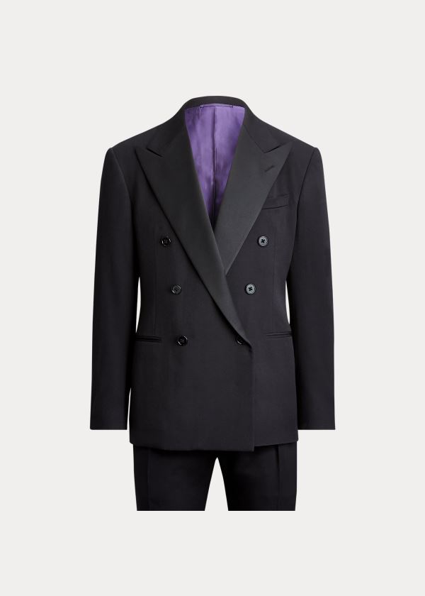 Garnitury Ralph Lauren Ralph Handmade Barathea Tuxedo Męskie Czarne | OHLU3406