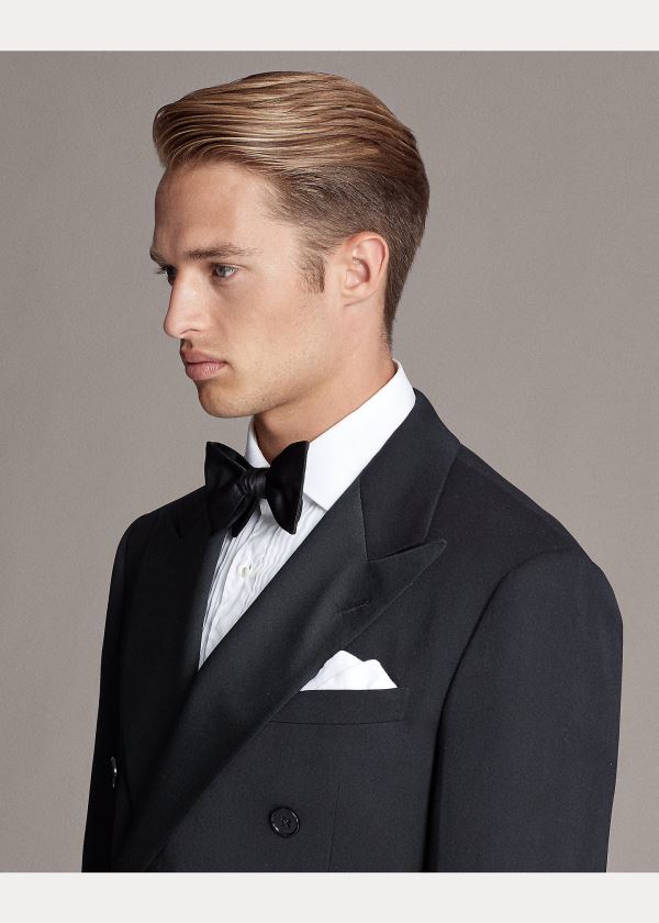 Garnitury Ralph Lauren Ralph Handmade Barathea Tuxedo Męskie Czarne | OHLU3406