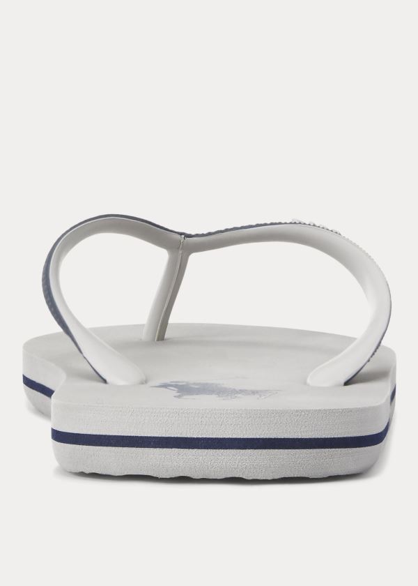 Japonki Ralph Lauren Whitlebury II Flip-Flop Męskie Szare Granatowe | BJYO5198