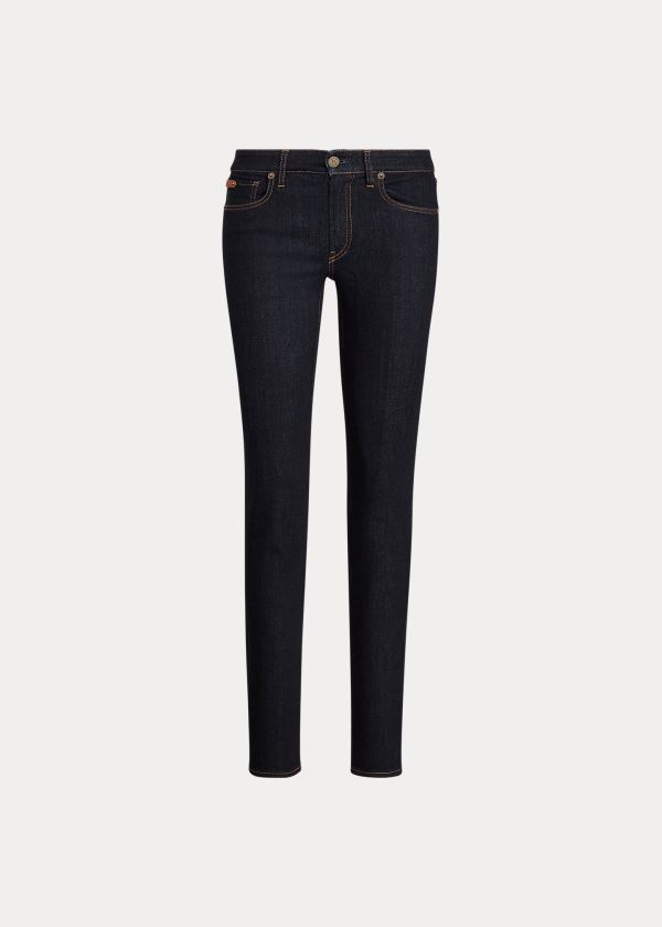 Jeansy Ralph Lauren 105 Cigarette Jean Damskie Czarne | YPIT6468