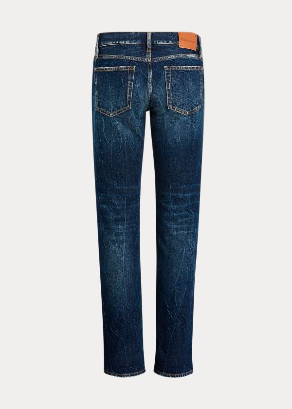 Jeansy Ralph Lauren 320 Boyfriend Jean Damskie Niebieskie | YMUN7468