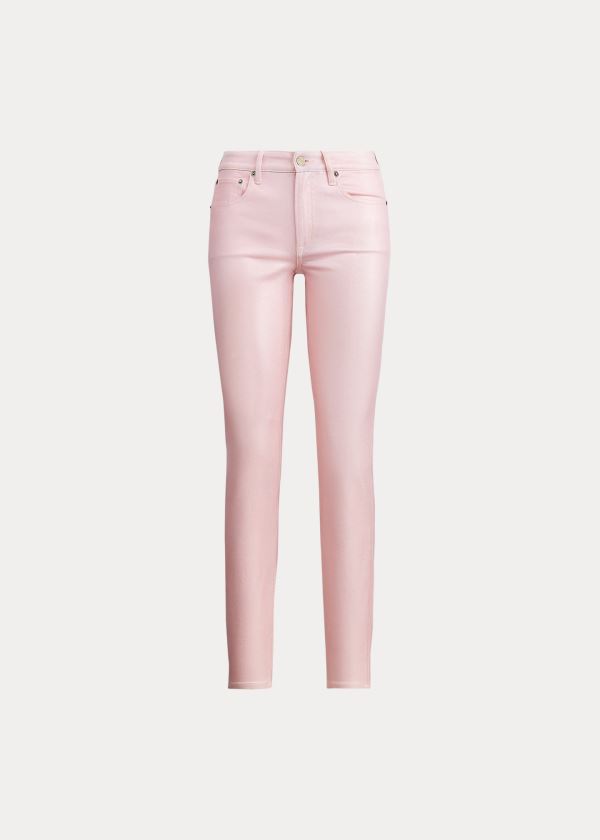 Jeansy Ralph Lauren 400 Matchstick Jean Damskie Różowe | GTGJ5249