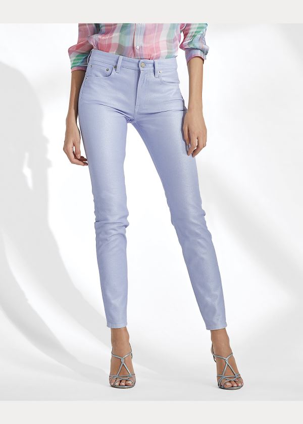 Jeansy Ralph Lauren 400 Matchstick Jean Damskie Fioletowe | HTDZ7957