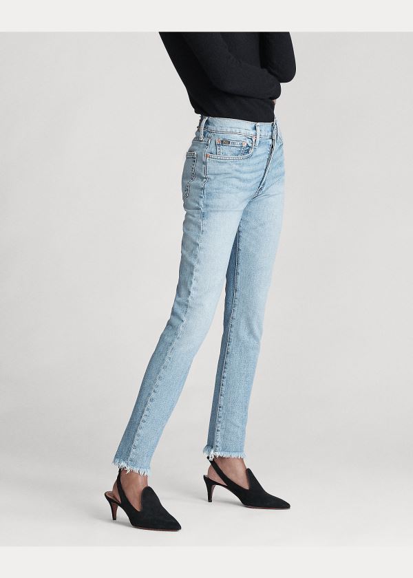 Jeansy Ralph Lauren Callen High-Rise Slim Jean Damskie Głęboka Indygo | BYTJ9937