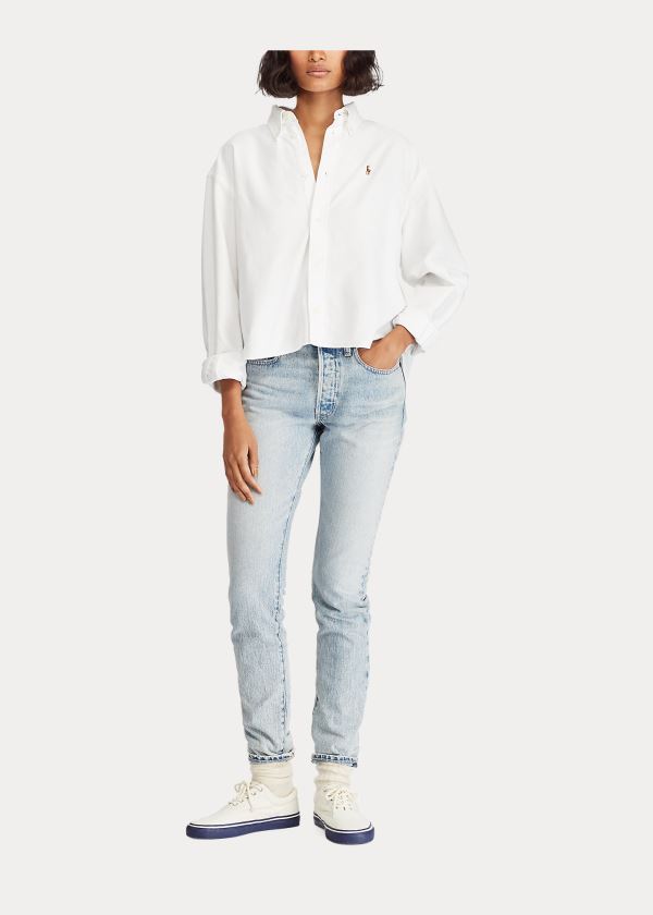 Jeansy Ralph Lauren Callen High-Rise Slim Damskie Głęboka Indygo | LVWN4973