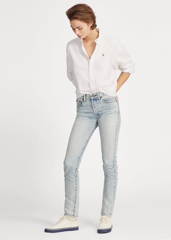 Jeansy Ralph Lauren Callen High-Rise Slim Damskie Głęboka Indygo | LVWN4973