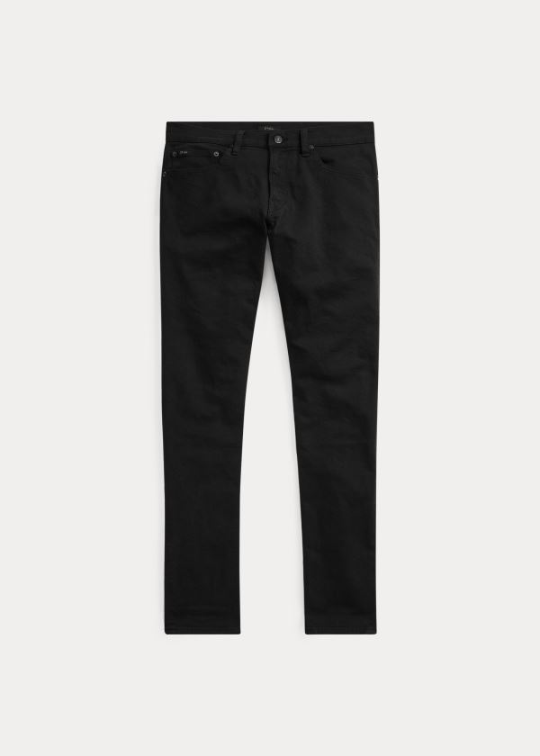 Jeansy Ralph Lauren Eldridge Skinny Stretch Jean Męskie Czarne | NCZM3374