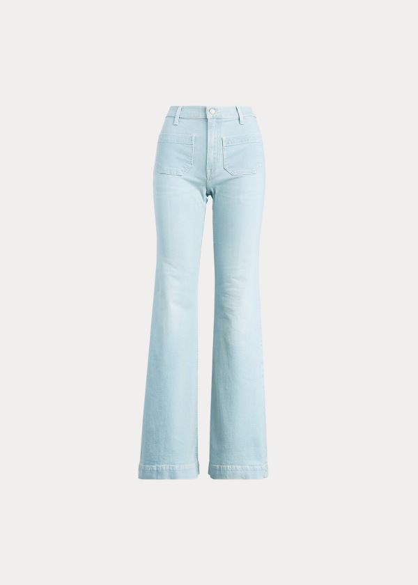 Jeansy Ralph Lauren Fionna Wide-Leg Jean Damskie Głęboka Indygo | PPGX3103